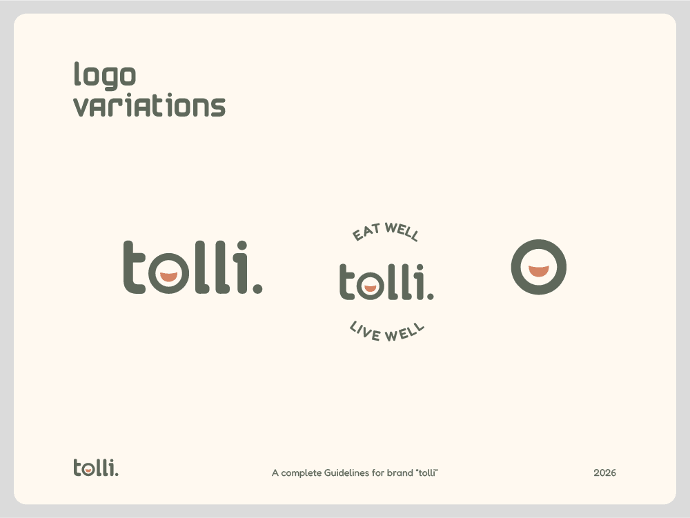 Tolli logo lockup variations